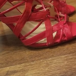 COPY - Prabal Gurung for Target Red Lace Up Pumps…